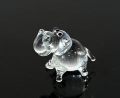 House Hippo, Hippo Gifts, Tiny Glass Animals, Hippopotamus, Miniature Glass Animals, Safari Animals, Hippo Figurine, Hippo Decor Art