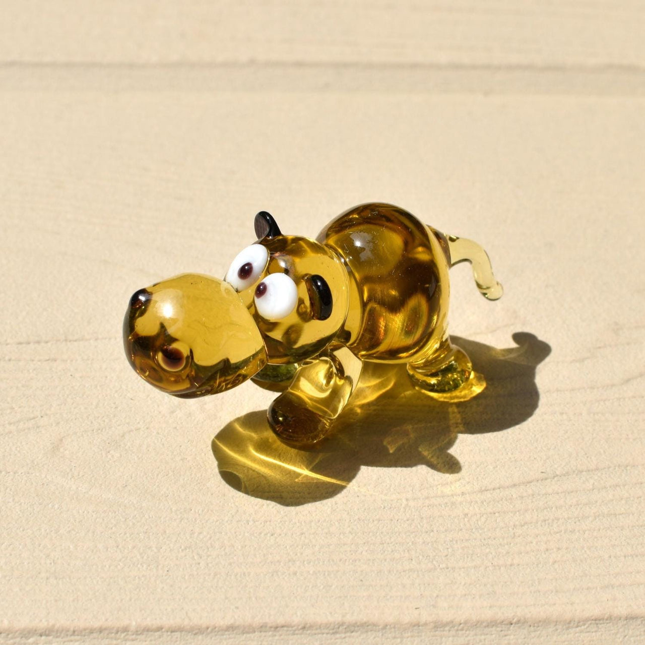 Glass Hippo Statue, Blown Glass Animals, Hippo Gifts, Hippopotamus, Safari Decor, Desk Pet, Glass Animals Figurines, Hippo Figurine Art