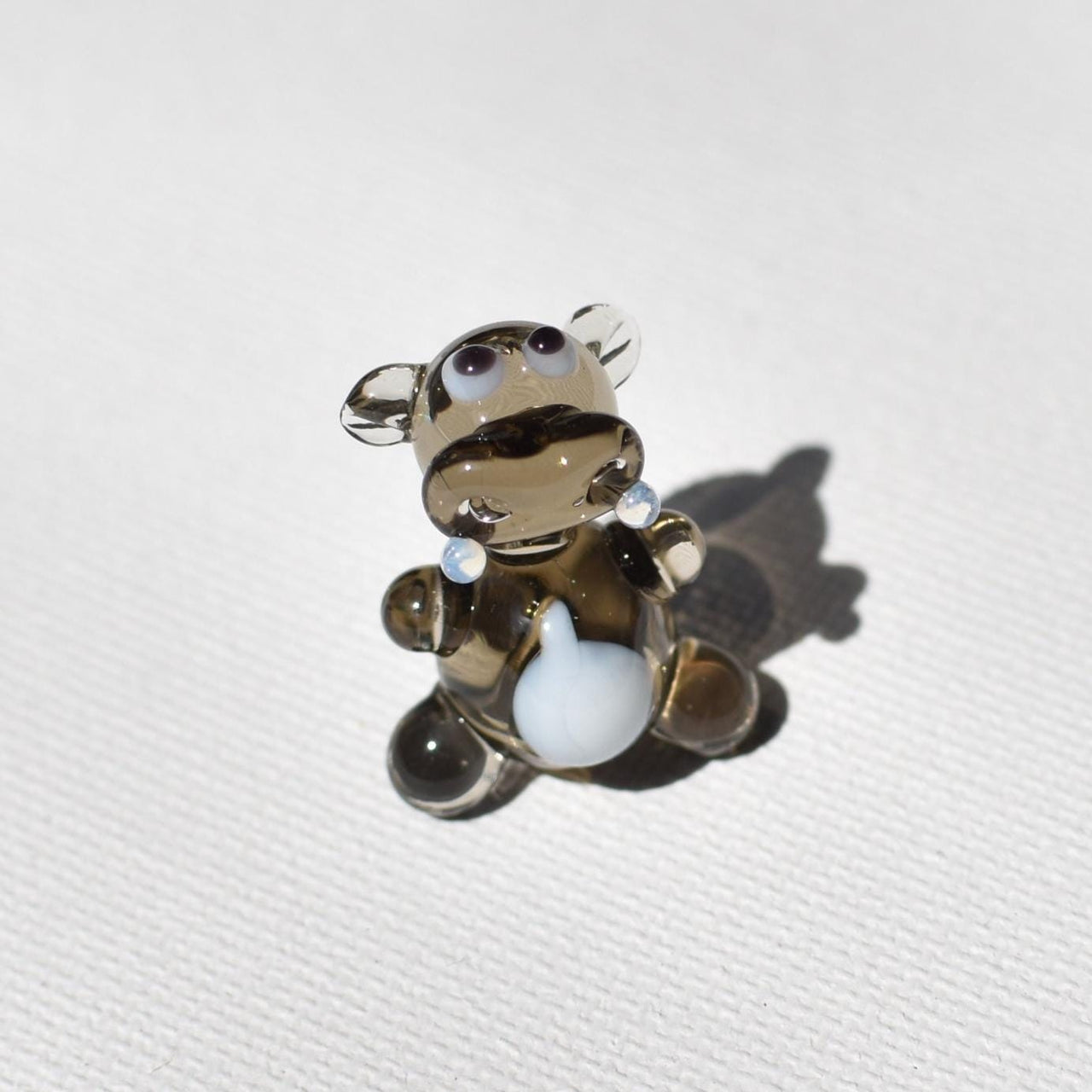 Tiny Glass Animals Hippo Figurine, Hippo Gifts, Miniature Glass Animals, Safari Animals, Hippo Statue, Lampwork Glass, Hippopotamus Gift
