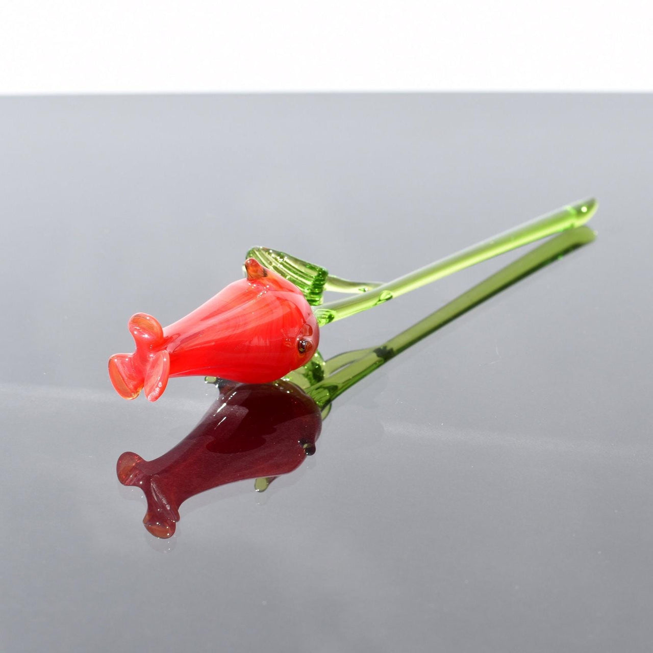 Glass Rose, Glass Birth Month Flower, Red Glass Flowers, Glass Flower Bouquet, Eternal Rose Bouquet, Blown Glass Art, Mothers Day Gifts