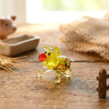 Glass Pig Figurine, Tiny Glass Animals, Mini Glass Animals, Pig Figurine, Pig Decor, Glass Figurines, Hand Blown Glass, Tiny Glass Figurines