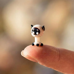 Tiny Glass Animals, Siamese Cat, Mini Glass Animals, Siamese Cat Figurine, Siamese Cat Gifts, Siamese Cat Art, Glass Cat, Glass Sculpture