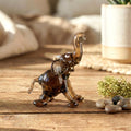 Elephant Statue, Elephant Decor, Elephant Gifts, Glass Elephant, Elephant Figurine, Blown Glass Animals, Elephant Sculpture, Amber Glass