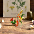 Chicken Gifts, Rooster Decor, Chicken Decor, Glass Chicken, Glass Rooster, Farmhouse Decor, Rooster Figurine, Farm Decor, Glass Figure