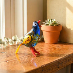 Handmade Glass Bird Figurine, Bird Sculpture, Bird Decor, Bird Lover Gifts, Glass Bird, Bird Figure, Bird Art, Blown Glass Bird, Bird Gifts