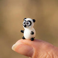 Glass Figures, Panda Bear, Tiny Glass Animals, Panda Gifts, Glass Animal Figurines, Mini Glass Animals, Miniature Glass, Small, Art