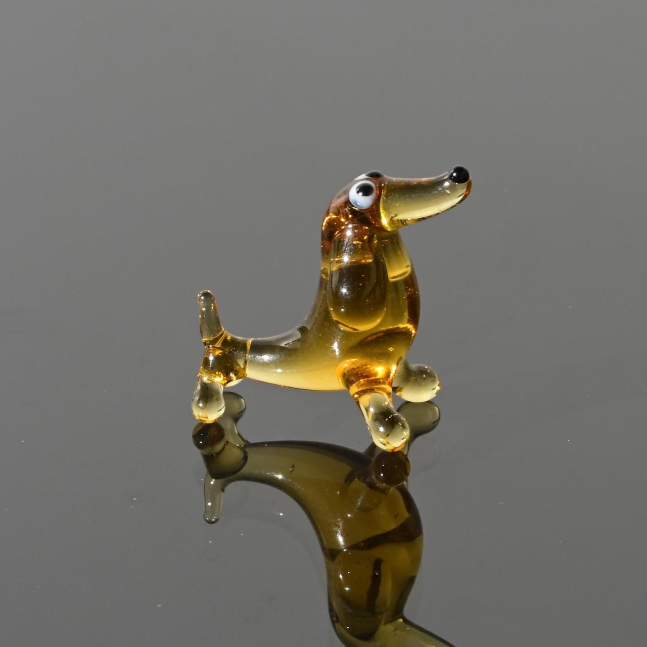 Dachshund Gifts, Dachshund Art, Tiny Glass Animals, Miniature Glass Animals, Mini Doxie Dog Figurine, Glass Dog Memorial Gift