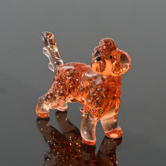 Amber Glass Golden Doodle Figurine, Labradoodle Gifts, Dog Memorial Gift, Doodle Mom, Poodle, Cockapoo Art, Blown Glass Animals, Glass Dog