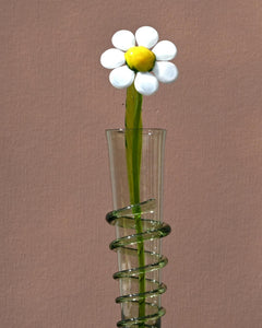 Glass Flowers in Vase, Glass Daisy Gifts, Glass Flowers Bouquet, Spring Decor, Glass Birth Month Flower, Mothers Day Gifts, Glass Flower Art