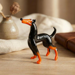 Doberman Pinscher, Glass Dog Figurine, Manchester Terrier, Doberman Gifts, Doberman Art, Doberman Statue, Doberman Figurine, Doberman Mom,