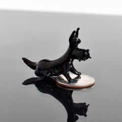 Scottish Terrier, Scottie Dog Figurine, Glass Dog Memorial Gift, Scottish Terrier Gifts, Dog Statue, Scottie Dog Gifts, Blown Glass Animals
