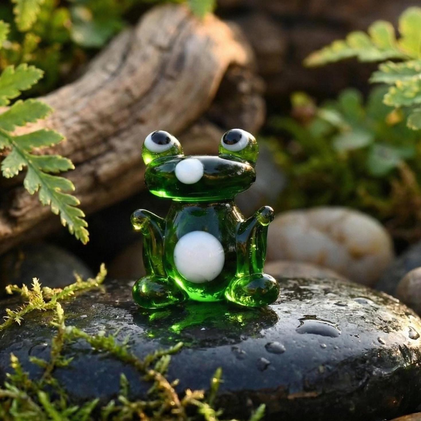 Mini Glass Animals, Tiny Glass Animals, Glass Animals, Cute Frog, Frog Figurines, Glass Frog, Frog Gifts, Mini Frog, Lampwork Glass