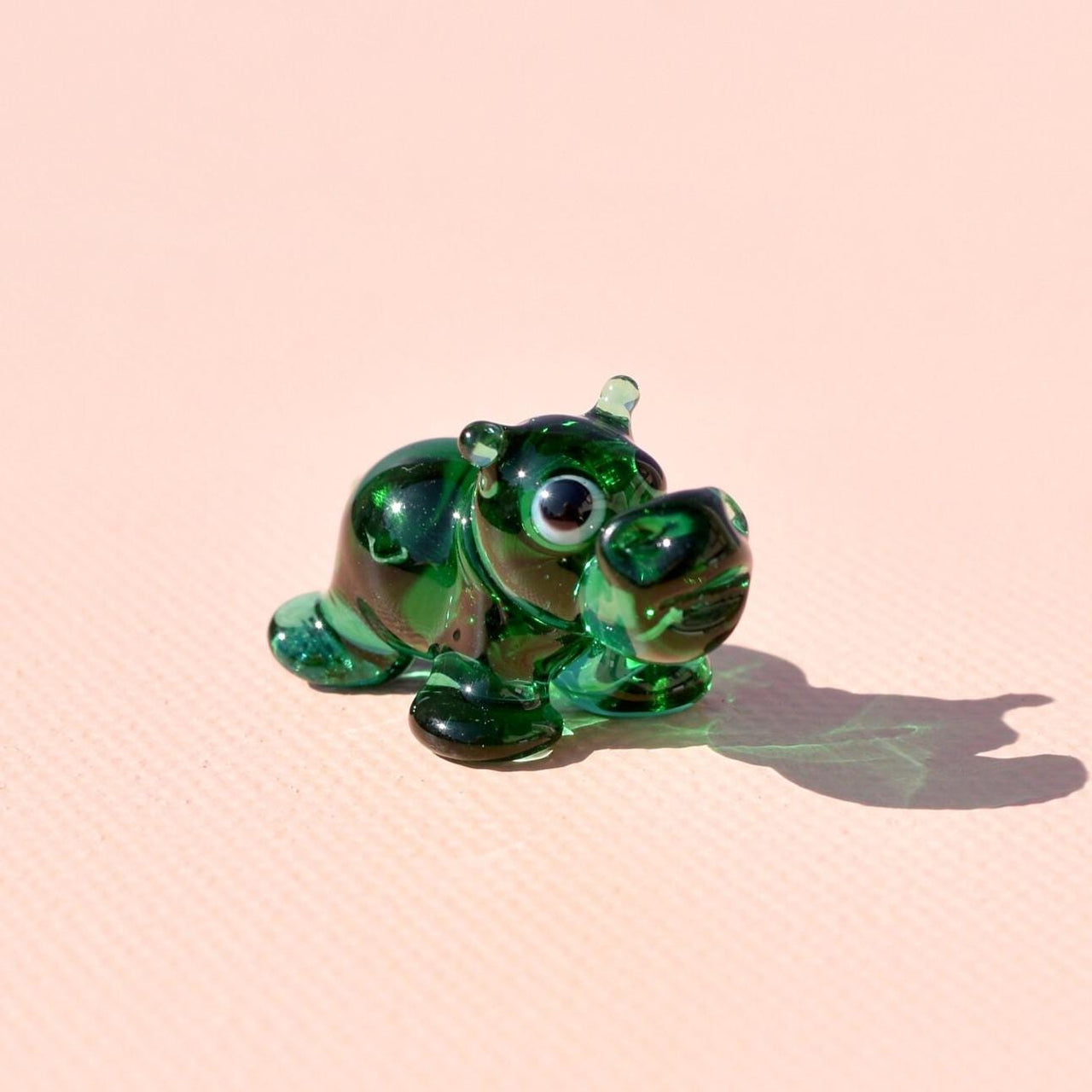 Hippo Figurine, Hippo Gifts, Tiny Glass Animals, Miniature Glass Animals, Hippo Gifts, Safari Animals, Glass Animal Figurines