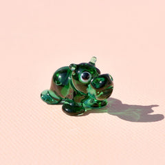 Hippo Figurine, Hippo Gifts, Tiny Glass Animals, Miniature Glass Animals, Hippo Gifts, Safari Animals, Glass Animal Figurines