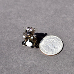 Tiny Glass Animals Hippo Figurine, Hippo Gifts, Miniature Glass Animals, Safari Animals, Hippo Statue, Lampwork Glass, Hippopotamus Gift