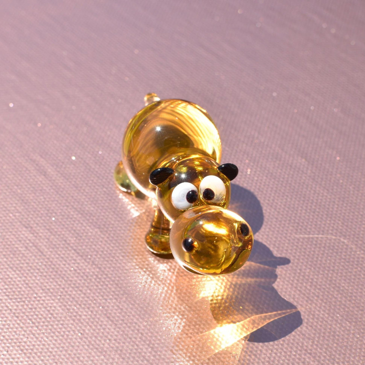 House Hippo Figurine, Hippo Gifts, Glass Hippo Statue, Blown Glass Animals, Hippo Gifts, Safari Decor, Unique Gift for Her