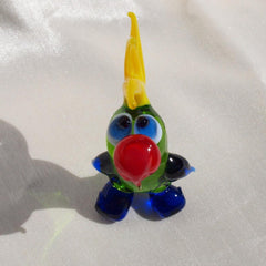 Green Parrot, Parrot Figurine, Glass Bird Sculpture, Gift for Bird Lovers, Blown Glass Bird Figurine, Glass Parrot, Blown Glass Animals Art