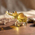 Glass Hippo Figurine, Hippo Gifts, Tiny Glass Animals, Mini Glass Animals, Amber Glass, Safari Animals, Lampwork Miniature Figurine