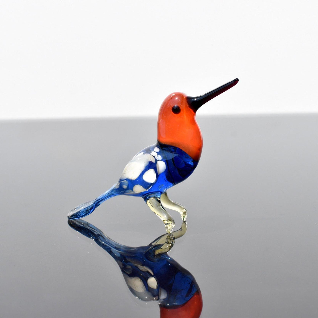 Humming Bird, Orange Bird, Glass Hummingbird Gifts, Glass Bird Gifts, Blue Bird, Blown Glass Animals, Hummingbird Statue Decor