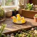 Mini Glass Ducks, Tiny Ducks, Mini Ducks, Lucky Duck Gift, Miniature Glass Ducks, Glass Duck Figurine, Small Duck Decor