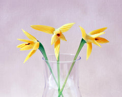 Bird of Paradise Glass Flowers Bouquet, Glass Birth Month Flower, Tropical Decor, Long Stem Glass Flowers, Flower Gift, Forever Flowers Art