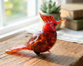Cardinal Gifts, Glass Sculpture, Cardinal, Glass Bird, Cardinal Decor, Cardinal Memorial, Red Cardinal, Cardinal Art, Glass Bird Figurine