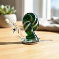 Snail, Glass Animals, Tiny Glass Animals, Green Glass Snail, Snail Decor, Snail Figurine, Glass Snail, Snail Gifts, Mini Glass Animals