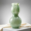 Sage Green Vase, Green Glass Vase, Green Flower Vase, Hand Blown Glass Vase, Handmade Vases for Flowers, Large Green Vase, Birthday Gift