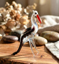 Handmade Glass Bird Figurine, Crane Art, Japanese Crane, Bird Sculpture, Bird Decor, Bird Lover Gifts, Glass Bird, Bird Art, Cranes, Crane