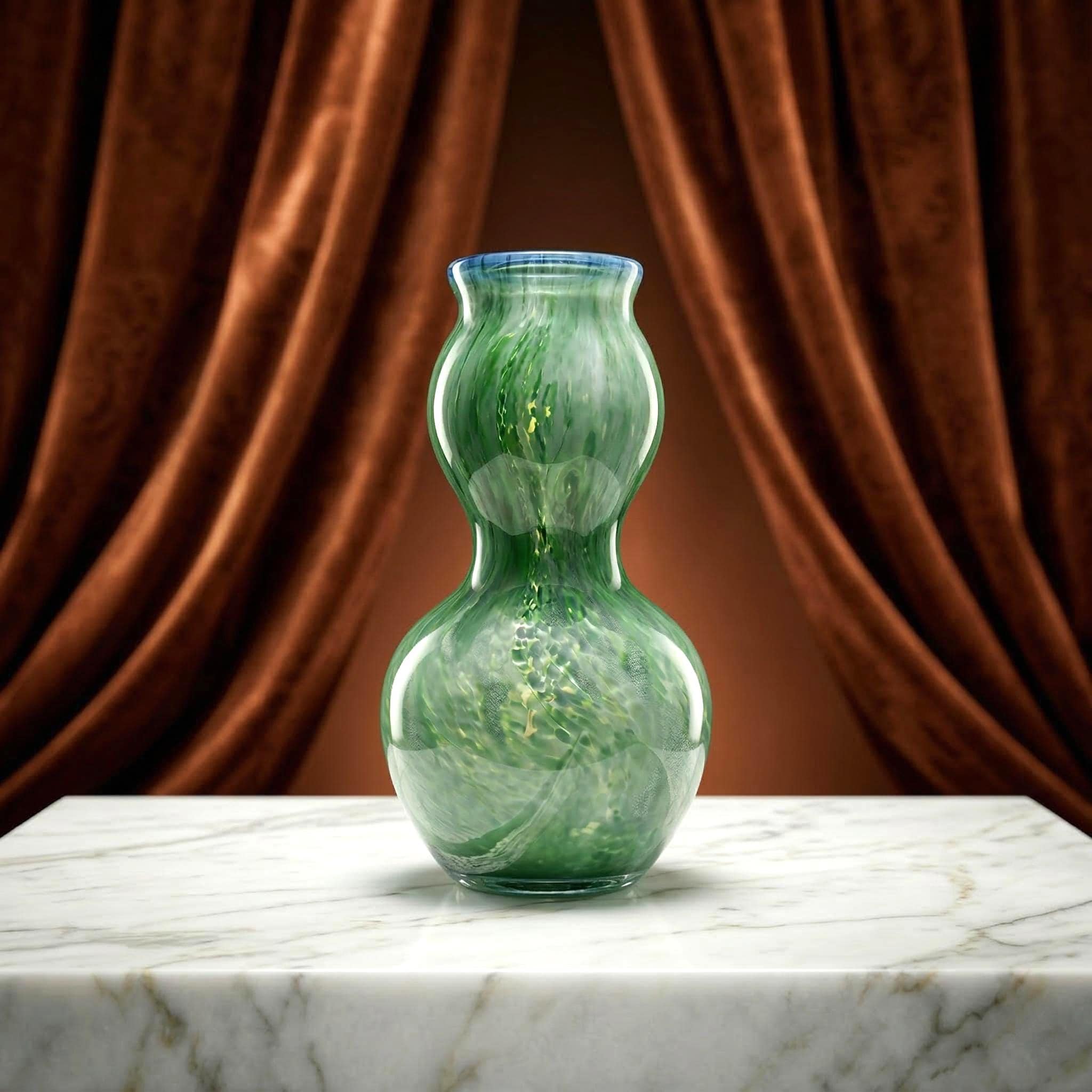 Emerald Green Glass Vase