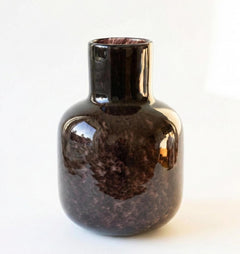 Hand Blown Glass Vase | Brown Glass Vase | Large Glass Vase | Handmade Glass Vase | Large Vase For Flowers | Birthday Gift for Her
