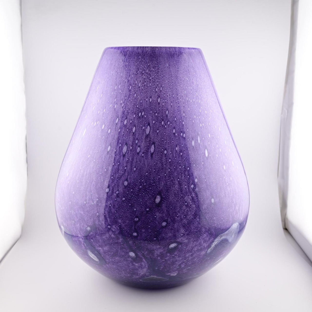 Hand Blown Purple Glass Vase