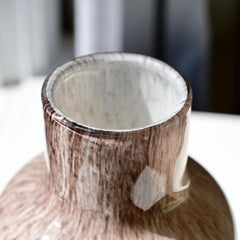 Hand Blown Boné White Vase