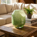 Sage Green Vase, Green Glass Vase, Large Green Vase, Hand Blown Glass Vase, Green Vase, Blown Glass Vase, Art Glass Vase, Birthday Gift