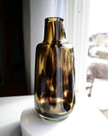 Amber Vase, Hand Blown Vase, Art Glass Vase, Handmade Vase, Vases for Flowers, Glass Vase, Tall Glass Vase, Birthday Gifts for Her