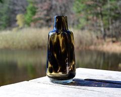 Amber Vase, Hand Blown Vase, Art Glass Vase, Handmade Vase, Vases for Flowers, Glass Vase, Tall Glass Vase, Birthday Gifts for Her