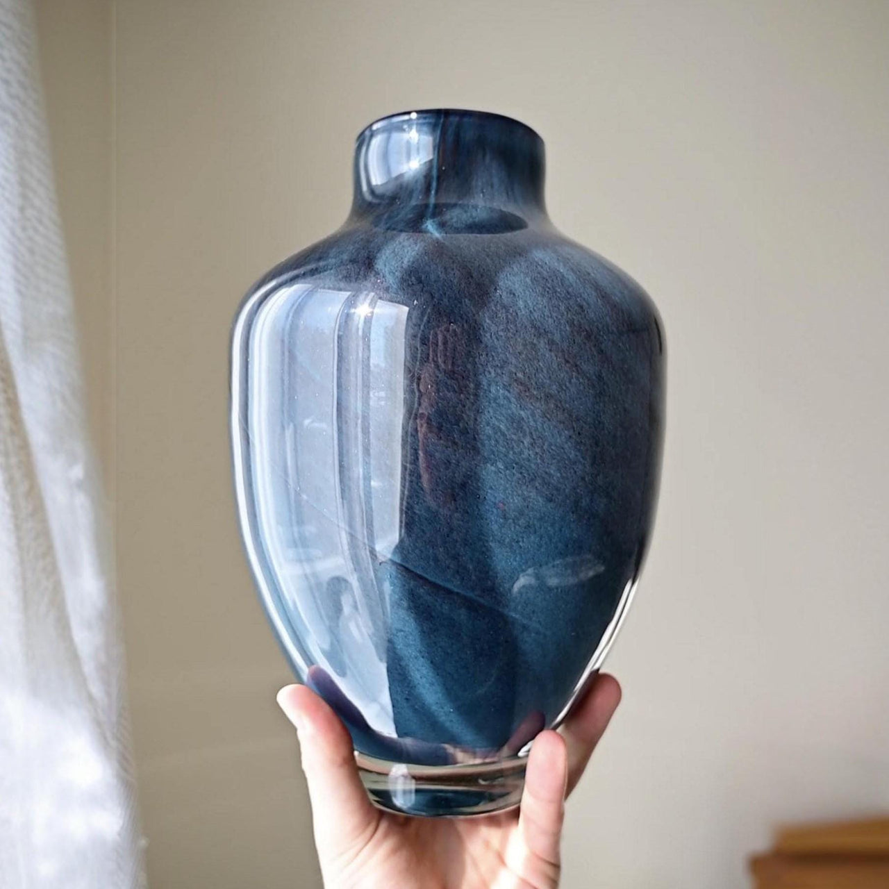 Deep Purple Classic Glass Vase