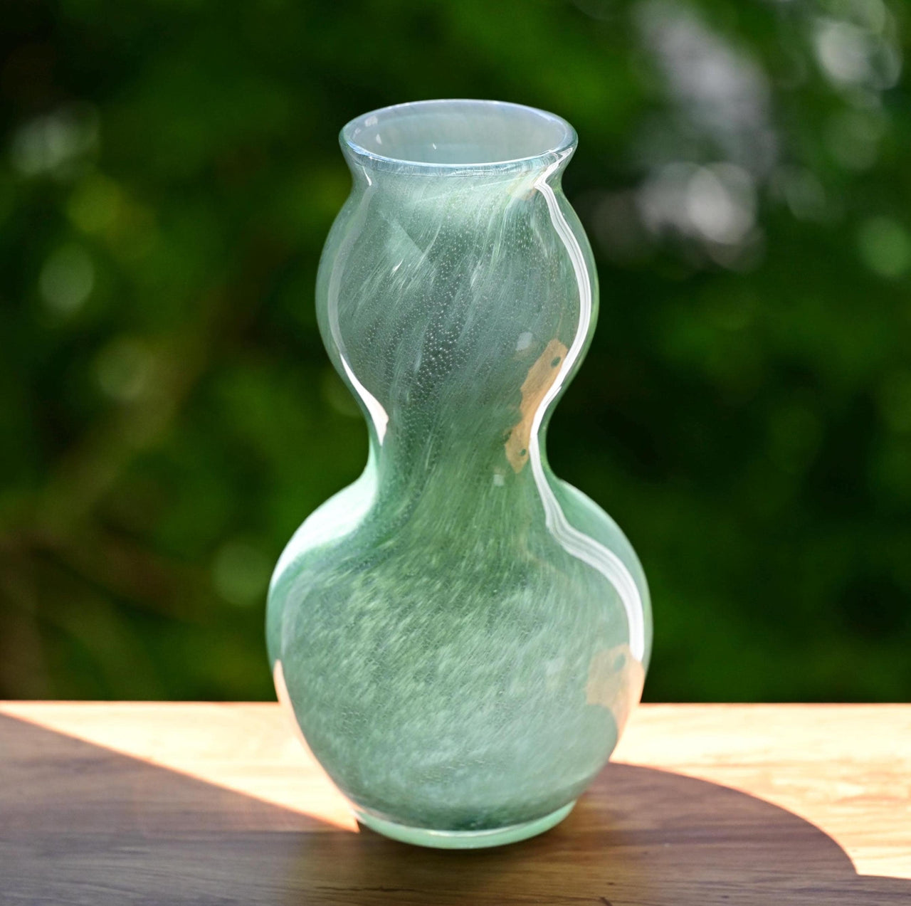Emerald Green Vase, Hand Blown Glass Vase, Green Glass Vase, Dark Green Glass Vase, Tall Green Vase, Art Glass Vase, Birthday Gift