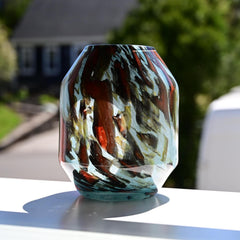 Vase Lamp, Hand Blown Glass Lamp, Cordless Table Lamp, Blown Glass Lamp, Cordless Lamp, Blown Glass Table Lamp, Rechargeable Table Lamp