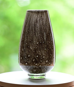 Brown Glass Vase, Small Vase, Hand Blown Glass Vase, Small Glass Vase, Glass Vase, Blown Glass Vase, Vases for Flowers, Birthday Gift