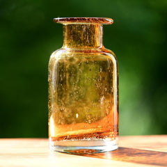 Hand Blown Amber Glass Reed Diffuser Bottle