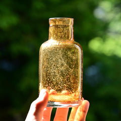 Hand Blown Amber Glass Reed Diffuser Bottle