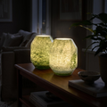 Cordless Green Glass Lamp