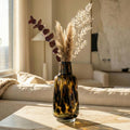 Hand Blown Amber Glass Vase